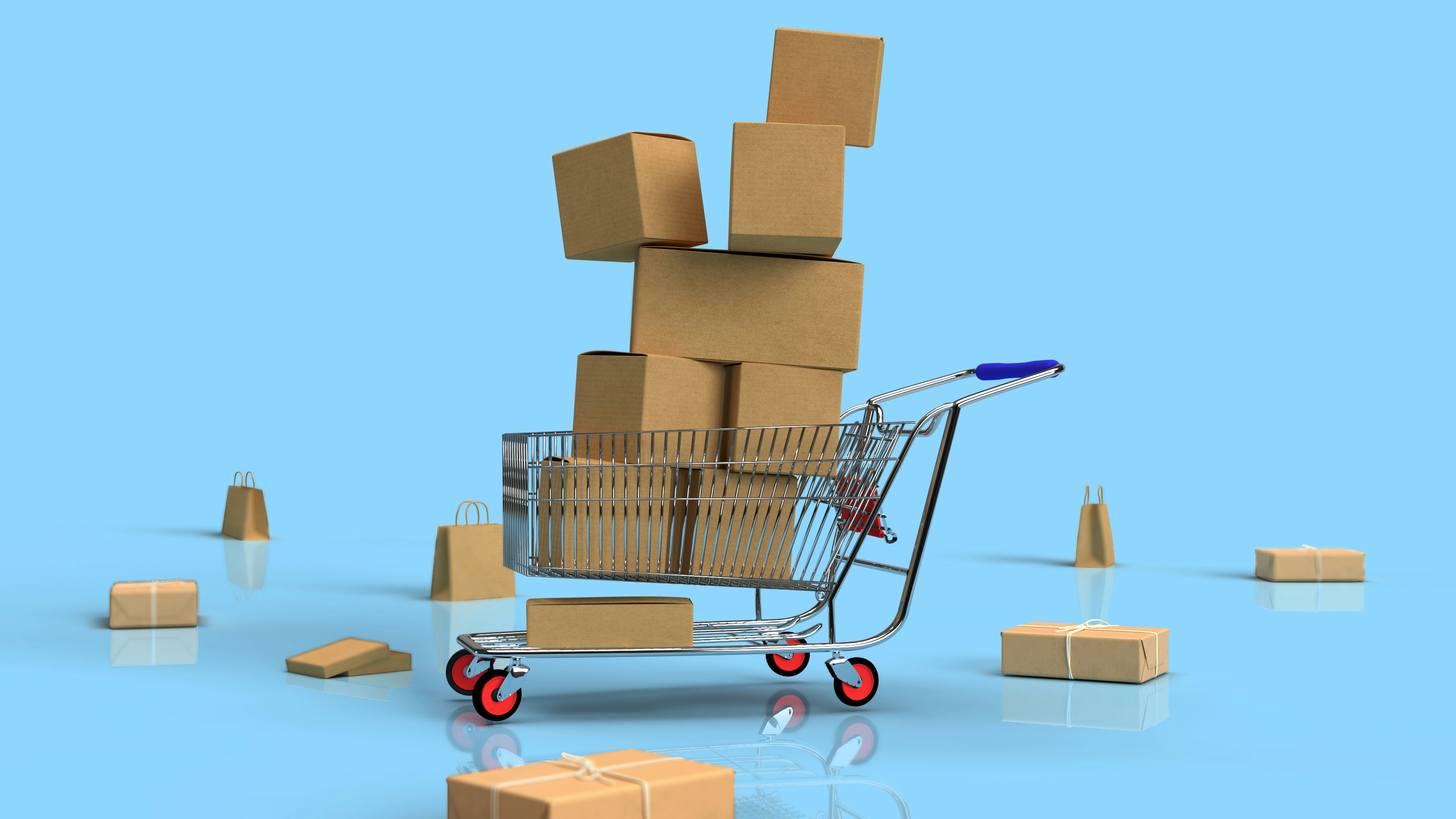 E-commerce shopping bag icon